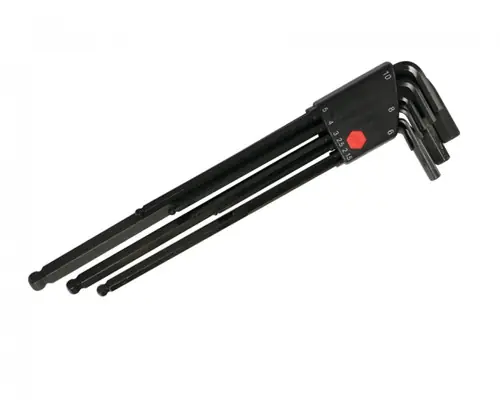 Sale Wiha Tools 36998 Chrome Plated Ball End Hex L-Key Set (3 ST)