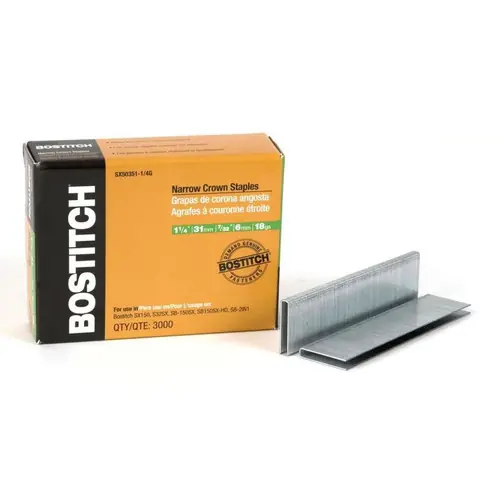 Authentic Bostitch SX50351-1/4G Staple 5035 7/32Cn 1-1/4Galv. 3000 Per Box (1 BX)