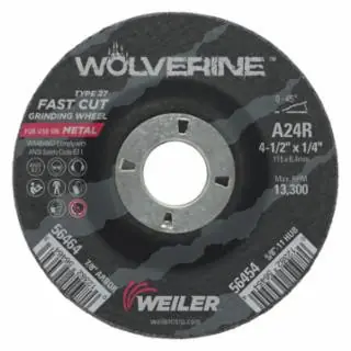 Weiler 56464 4-1/2 x 1/4 Wolv Ty27 Grind Whl A24R 7/8 Ah Buy Direct