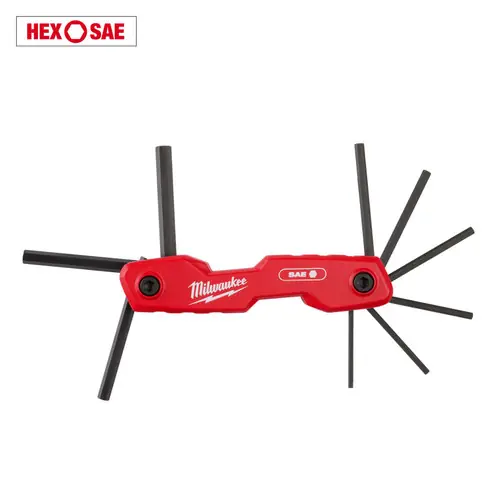 Weekend Sale Milwaukee Tool 48-22-2181 9-Key Folding Hex Key Set - SAE