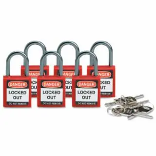 Brady 143150 Compact Safety Padlock Red Limited Offer