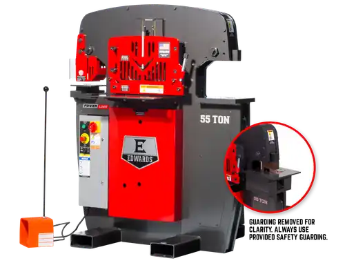 EDWARDS ED9-55231012 55 Ton Ironworker 1 Phase, 230 Volt, Coper Notcher One Day Deal