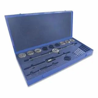 Authentic Greenfield Threading 423164 16 Pc 16Pc 514 Metric Plg Tap&Qs Die Set (1 ST)