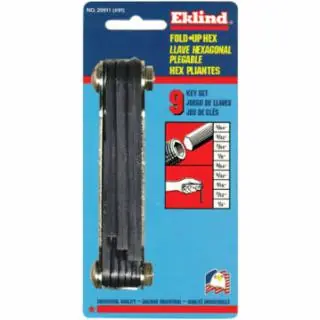Eklind Tool 20911 91 5/64-1/4 Size Fold-Up Hex Key Set (1 ST) Free Returns