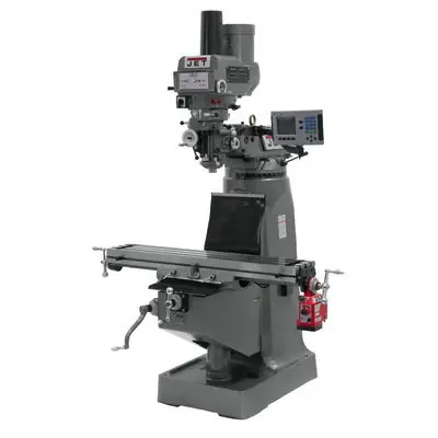 JET JT9-690125 JTM-4VS Mill With ACU-RITE 203 DRO With X-Axis Powerfeed and Power Draw Bar Popular