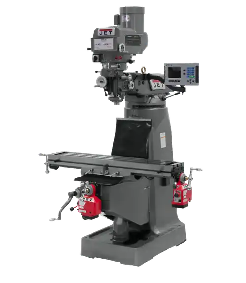 Weekend Sale JET JT9-690068 JTM-4VS-1 Mill With 3-Axis ACU-RITE 203 DRO (Quill) With X and Y-Axis Powerfeeds