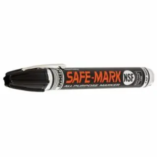 New Arrival Dykem 40907 Safe-Mark Industrial Marker, Medium Tip, Black Color Ink (12 Pack)