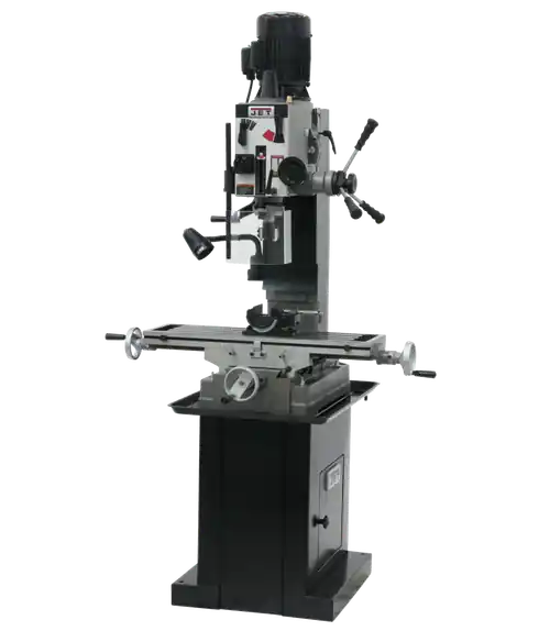 Top Pick JET JT9-351159 JMD-45GH Geared Head Square Column Mill Drill with Newall NMS300 2-Axis DRO & X-Powerfeed