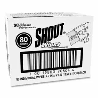 Buy Online Shout 686661 Shout Wipes Instant Stain Remover 80Ct