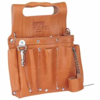Markdown Ideal Industries 35-950 Premium Leather Tool Pouch W/ Shoulder Strap