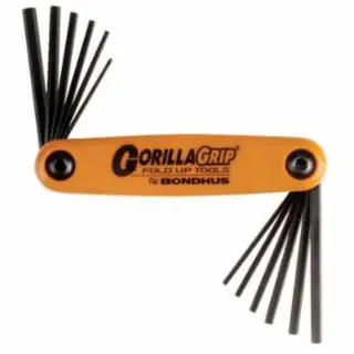 Price Drop Bondhus 12550 5/64"-5/32"-1.5 mm -5 mm Gorilla Grip Fold-Up Set (1 SET)