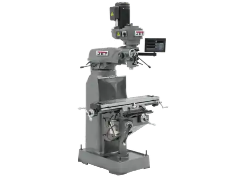 JET JT9-691185 JVM-836-3 Mill With 3-Axis Newall NMS800 DRO (Quill) With X-Axis Powerfeed Fast Shipping