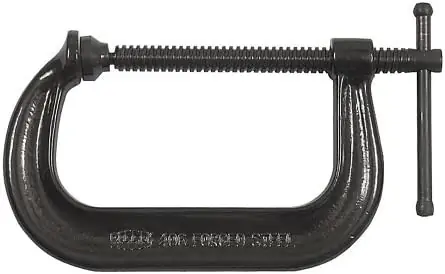 Bessey CDF406 C-clamp, drop forged, 6 In. x 3 5/8 In., 6900 lb, 6 Pack Weekend Sale