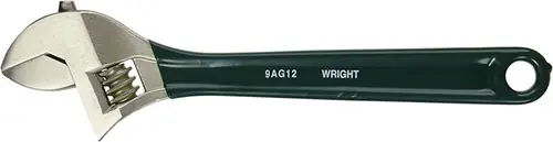 Wright Tool 9AG12 12" Chrome Adjustable Wrench W/Cushion G Big Sale
