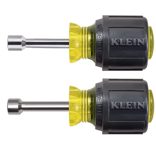 Klein Tools 610M Nut Driver Set, Magnetic Stubby Nut Drivers, 1-1/2-Inch Shaft, 2-Piece Hot Deal