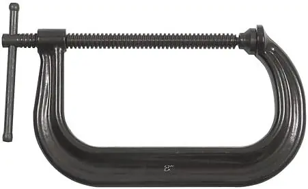 Bessey CDF408 C-clamp, drop forged, 8 In. x 4 1/2 In., 6900 lb, 6 Pack Direct From Factory