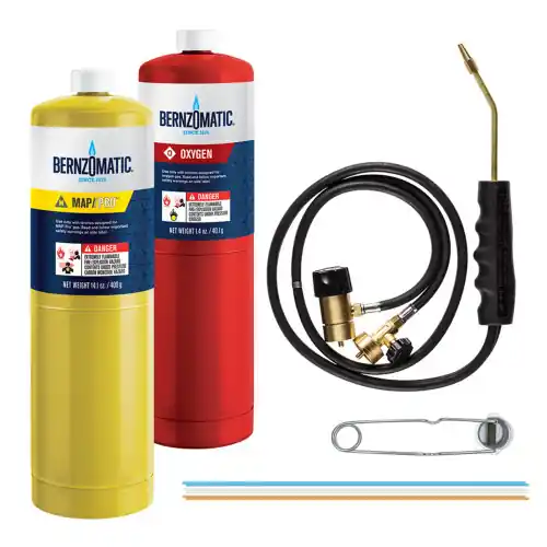 Worthington Cylinders 361487 Brazing Torch Kit Wk5500X W/Disp Map-Pro & Oxy Luxury