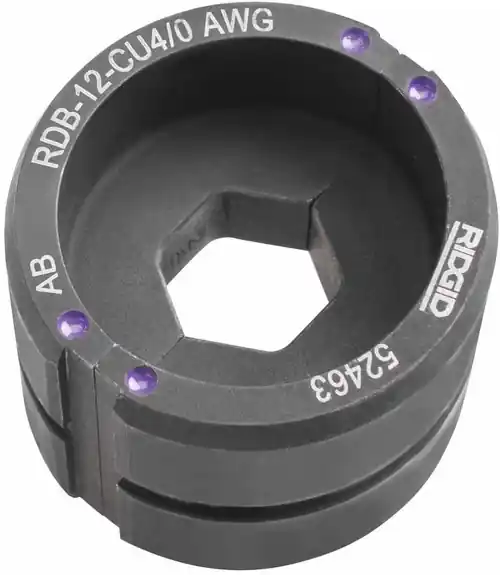 Ridgid 52518 12T Aluminum 2 Awg Round Die Top Pick