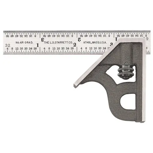 Bargain L.S. STARRETT 11HC-18-4R 18"COMBINATION SQUARE- 4R GRAD