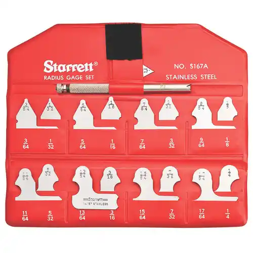 L.S. Starrett 50616 S167Ahz Set Radius Gage (1 ST) New Arrival