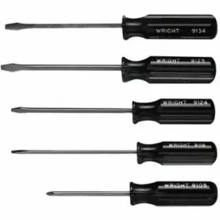 Wright Tool 9475 5-Pc. Screwdriver Set9122-9135 (1 SET) While Supplies Last