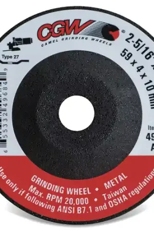 Super Sale CGW Abrasives 49682 2-5/16 x 5/32 x 3/8 A40 T27 Resin Grind Whls, 25 Pack