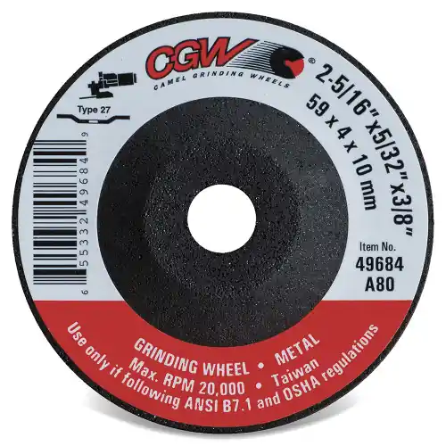 Super Sale CGW Abrasives 49682 2-5/16 x 5/32 x 3/8 A40 T27 Resin Grind Whls, 25 Pack