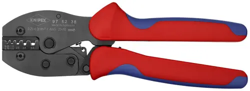 Knipex 97 52 38 Crimping Pliers For Insulated and Non-Insulated Wire Ferrules, 8 3/4" Nominal Length Secure Checkout