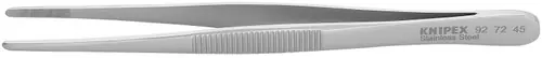 Knipex 92 72 45 Stainless Steel Gripping Tweezers-Blunt Tips, 5 3/4" Nominal Length Limited Time