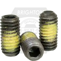 5/16"-24 x 1" Socket Set Screws, Cup Point, Nylon-Patch Black Oxide, Fine (UNF), Alloy Steel, Qty 100 Factory Price