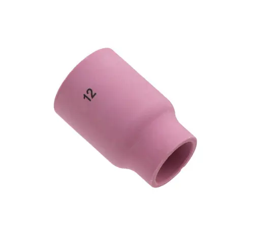 53N87 12 (3/4") X 1 7/8" Alumina Large Gas Lens Cup TIG Alumina Gas Lens Cup - Large Cup For 17, 18, 26 Series Torches Trusted Brand