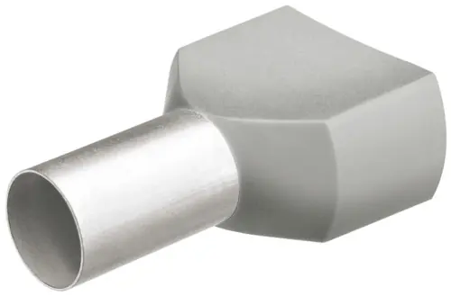 Knipex 97 99 371 18 AWG (0.75 mm²) Twin Wire End Ferrule With Collar, N/A Nominal Length Brand New