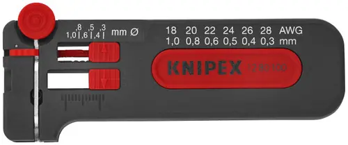 Limited Time Knipex 12 80 100 SB Mini Wire Stripper 18-28 AWG, 4" Nominal Length