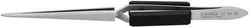 Knipex 92 95 89 Stainless Steel Gripping Cross-Over Tweezers-Blunt Tips, 6 1/4" Nominal Length Exclusive Offer