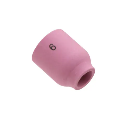 Get Yours 53N60 6 (3/8") X 1" Alumina Small Gas Lens Cup TIG Alumina Gas Lens Cup - Small Cup For 9, 20 Series Torches