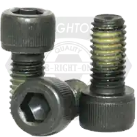 Factory Price 7/8"-9 x 2 3/4" Socket Head Cap Screws, Nylon-Patch Thermal Black Oxide, Partial Thread, Coarse (UNC), Alloy Steel, Qty 10