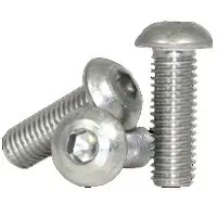 Direct From Factory 10-24 x 5/8" Button Head Socket Cap Screws, 316 Stainless Steel, Fully Threaded, Qty 100