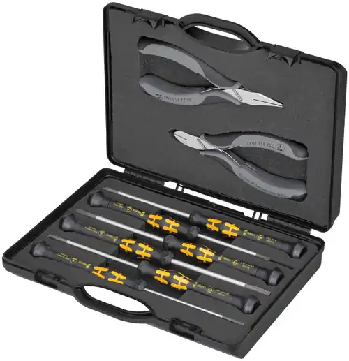 Best Price Knipex 00 20 18 ESD 8 Pc Electronics ESD Tool Set ESD In Plastic Case with Molded Foam