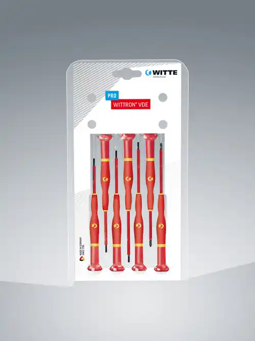 Knipex 9T 89377 PRO WITTRON VDE 1000V Insulated 7 Pc Set 4 Slotted, 2 Phillips in Clamshell Cheap