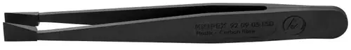 Knipex 92 09 05 ESD Plastic Gripping Tweezers-Blunt Tips-ESD, 4 1/2" Nominal Length Limited Offer