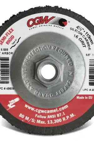 CGW Abrasives 49608 4-1/2 x 7/8 T27 Sc 24Grit Semi-Flex Ds, 25 Pack Deal