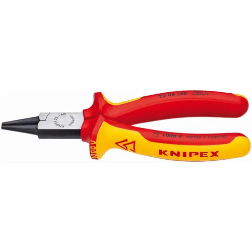 Hot Deal Knipex 22 08 160 SBA Round Nose Pliers-1000V Insulated, 6 1/4" Nominal Length