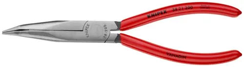 Knipex 38 21 200 Long Nose 40° Angled Pliers without Cutter, 8" Nominal Length Express Delivery
