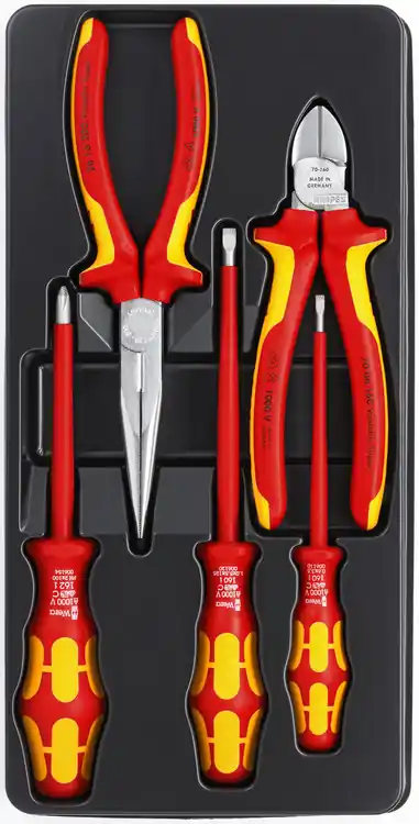 Cheap Knipex 00 20 13 5 Pc 1000V Insulated Set 2 Pliers, 3 Wera Screwdrivers
