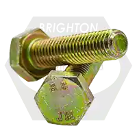 Order Now M10-1.50 x 110 mm Hex Cap Screws, Metric Class 8.8, Zinc-Yellow Cr+6, Partial Thread, Coarse (UNC), DIN 931, Qty 50