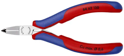 Knipex 64 62 120 Electronics End Cutting Nippers, 4 3/4" Nominal Length Fast Shipping