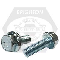 1/4"-20 x 5/8" Grade 5 Hex Head Serrated Flange Screw Zinc Cr+3, Fully Threaded, Qty 100 Place Order
