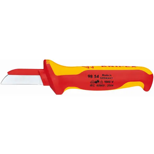 Knipex 98 54 SB Cable Knife-1000V Insulated, 7 1/4" Nominal Length Fan Favorite