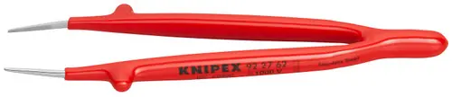 Clearance Knipex 92 27 62 Stainless Steel Gripping Tweezers-Pointed Tips-1000V Insulated, 6" Nominal Length