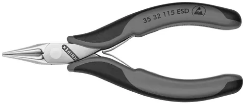 Knipex 35 32 115 ESD Electronics Pliers-Round Tips, ESD Handles, 4 1/2" Nominal Length One Day Deal
